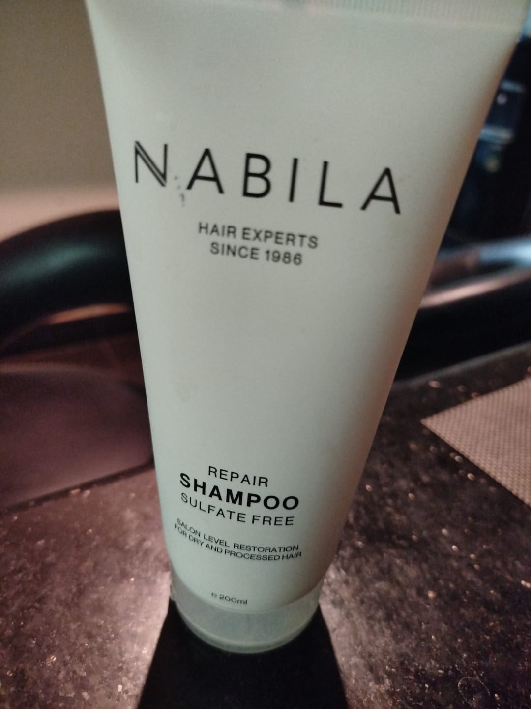 Customer photo review of NABILA Repair Shampoo Sulfate-Free | 200ml
