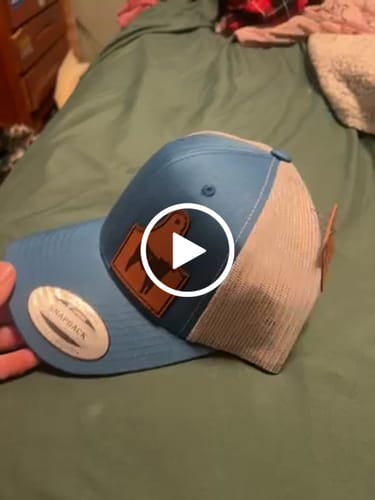 Customer video review of Cattle Ear Tag Shape Custom Leather Patch Hat