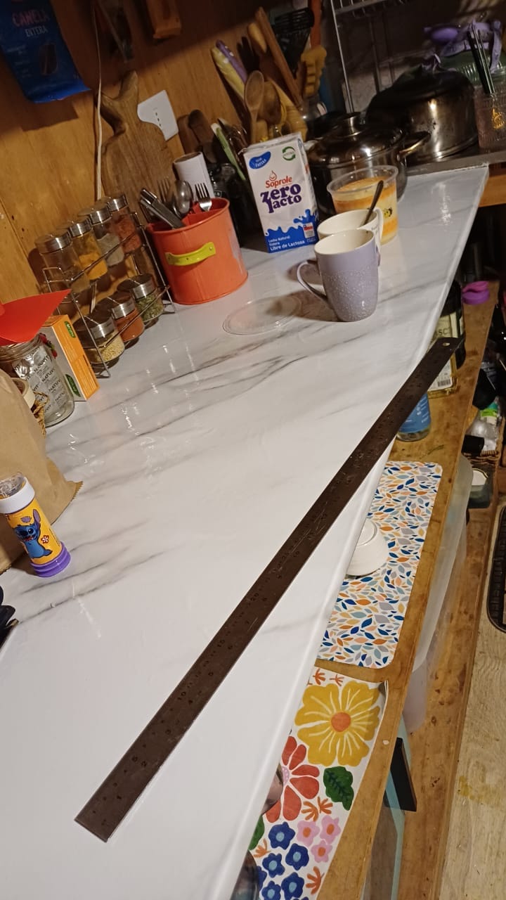 Customer photo review of MarmoFlex™ | Lámina de Vinilo Adhesivo Efecto Mármol 10mx60cm