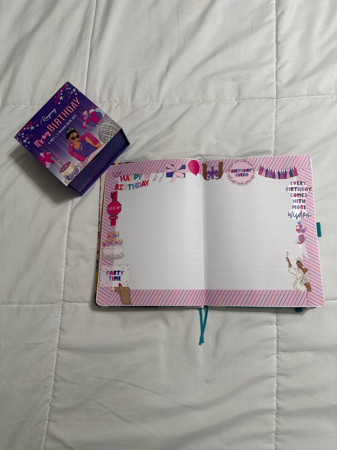 Customer photo review of It's My Birthday Pre-cut PET Tape + Washi Box