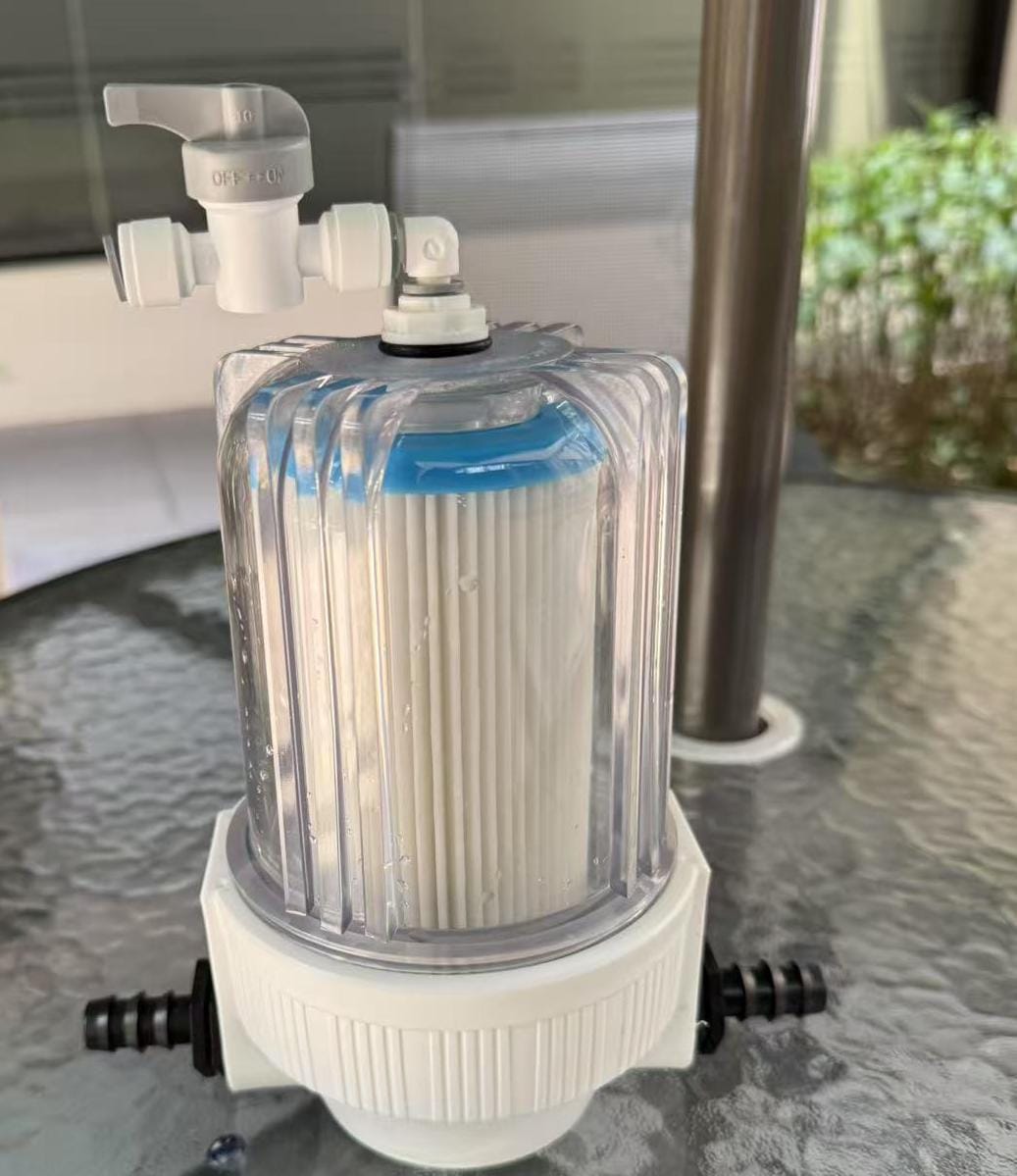 Customer photo review of Cold Plunge Water Filter Upgrade