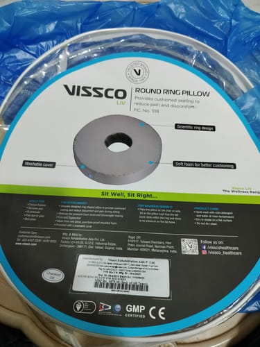 Customer photo review of Round Ring Cushion Pillow | Provides Cushioned Seating  to reduce Pain & Discomfort