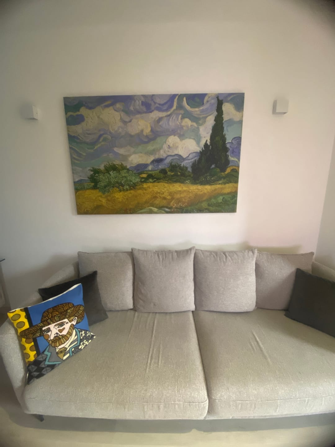 Customer photo review of Campo di grano con cipressi Van Gogh