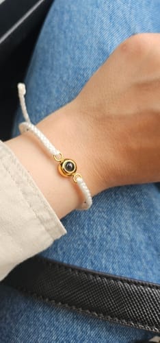 Customer photo review of Custom Photo Bracelet