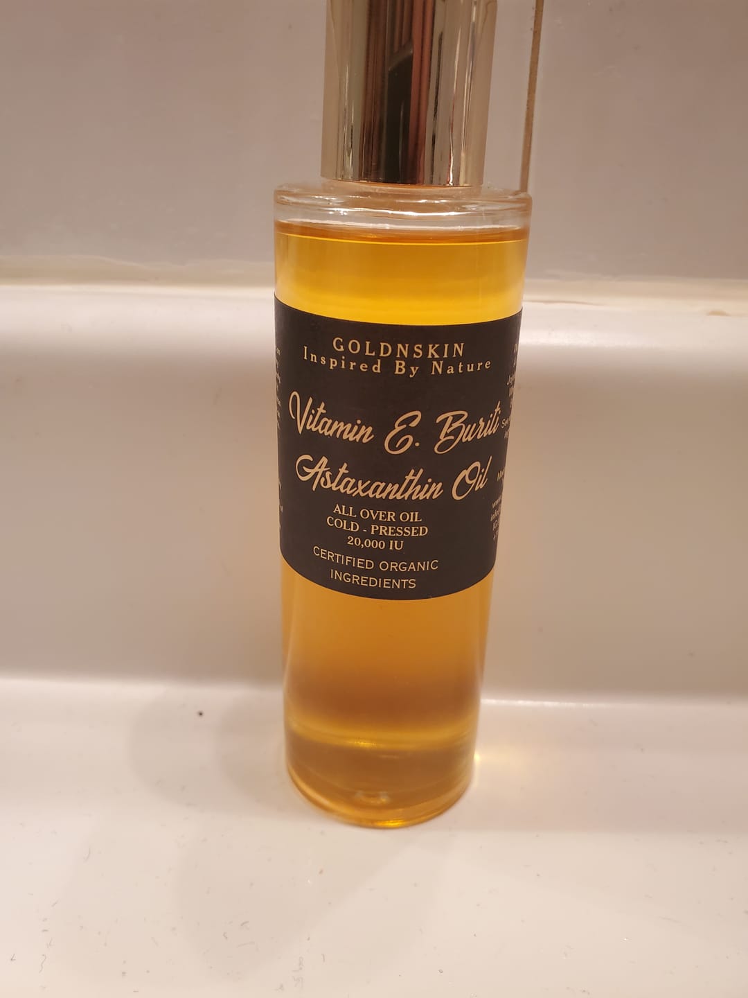 Customer photo review of Vitamin E & Buriti Oil