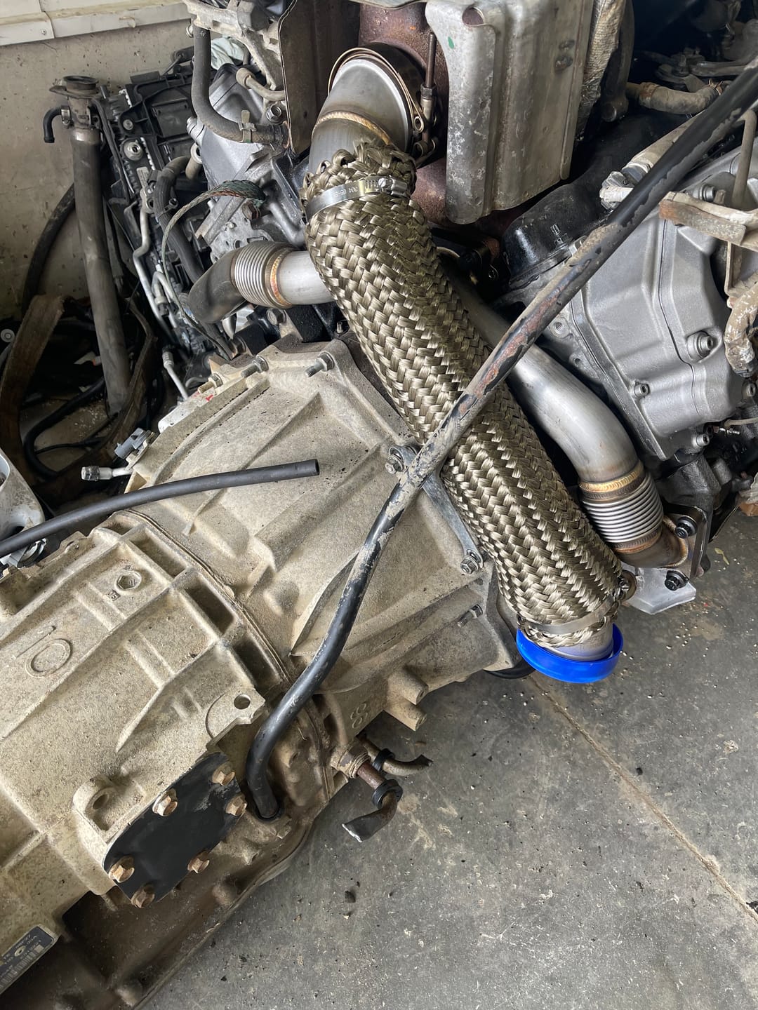 Customer photo review of 2004.5-2010 Duramax 3" Stainless Steel Downpipe (117000500)