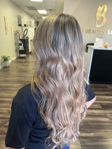 Customer photo review of Virgin Genius Weft Hair Extensions Balayage Brown #BM