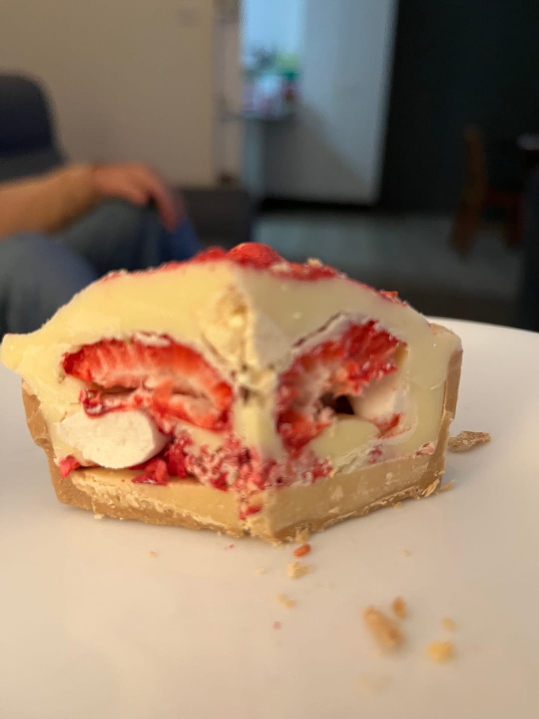 Customer photo review of Caramel Chocolate Pavlova Pie