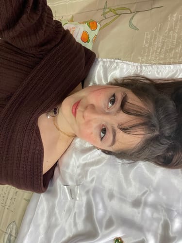 Customer photo review of SWEATER LINA CHOCOLATE