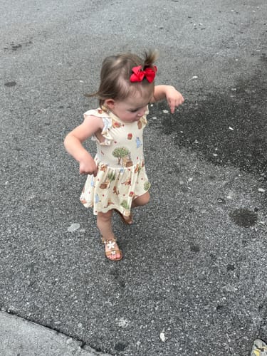 Customer photo review of Orchard Friends Twirl Dress with bodysuit