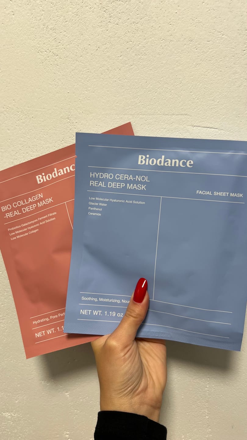 Customer photo review of Nakts hidrogela maska ar keramīdiem Biodance Hydro Cera-Nol Real Deep Mask
