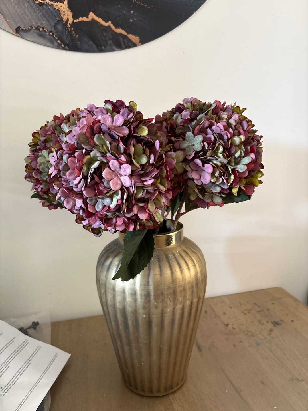 Customer photo review of Grote Zijden Hortensia - Paars