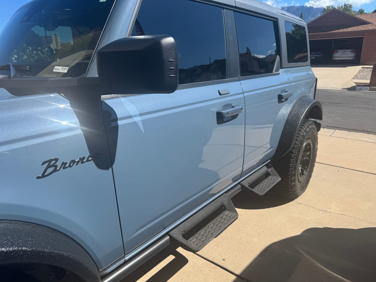 Customer photo review of Ford Bronco OEM Color-Matched Door Handle Cover Set (2/4 Doors)