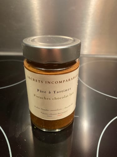 Customer photo review of Pâte à tartiner Pistaches Chocolat Lait
