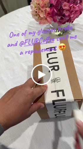 Claudia A. review of FLUR Latte Glass (Replacement) image 1 out of 1