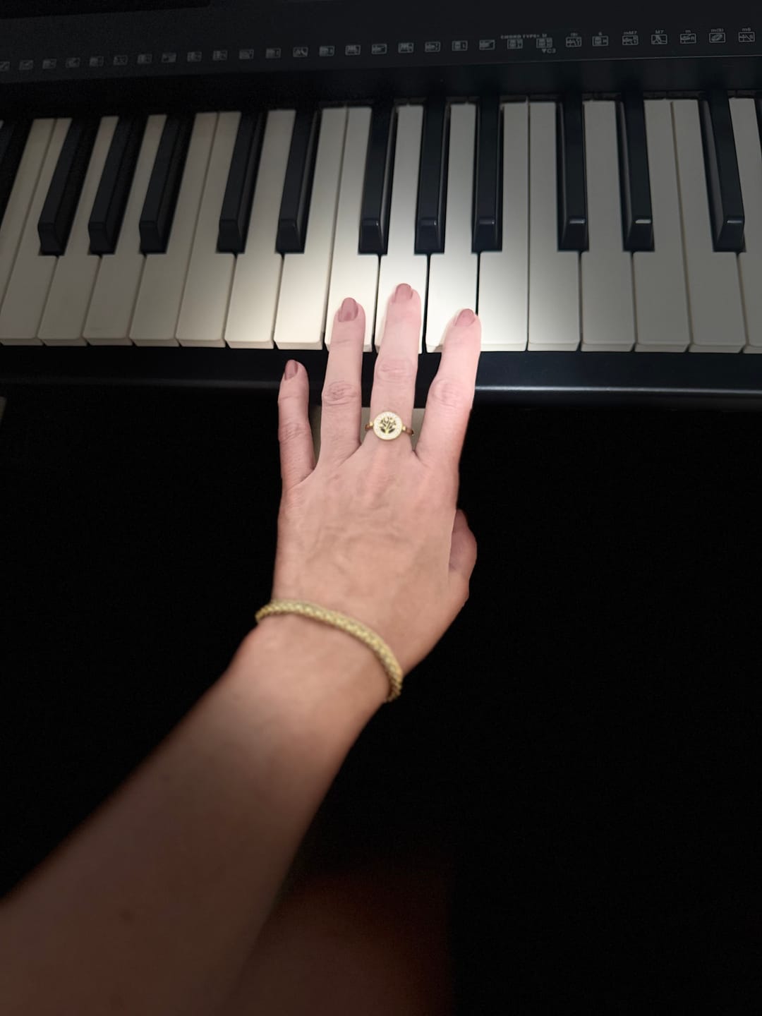 Customer photo review of Anel Árvore da Vida Banhado em Ouro 18k