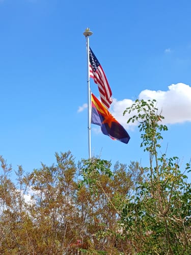 Customer photo review of State of Arizona Flag - Official Design and Specifications - Outdoor Nylon