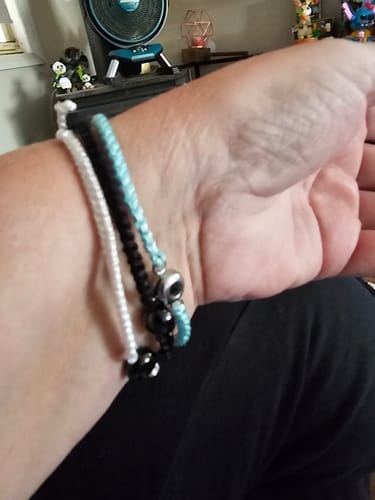 Customer photo review of Custom Photo Bracelet