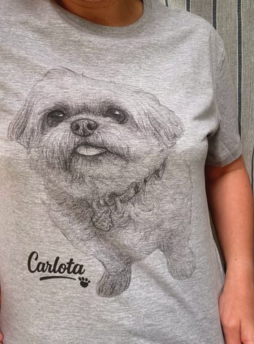 Customer photo review of Polera Mascota Personalizada (como tú quieras)