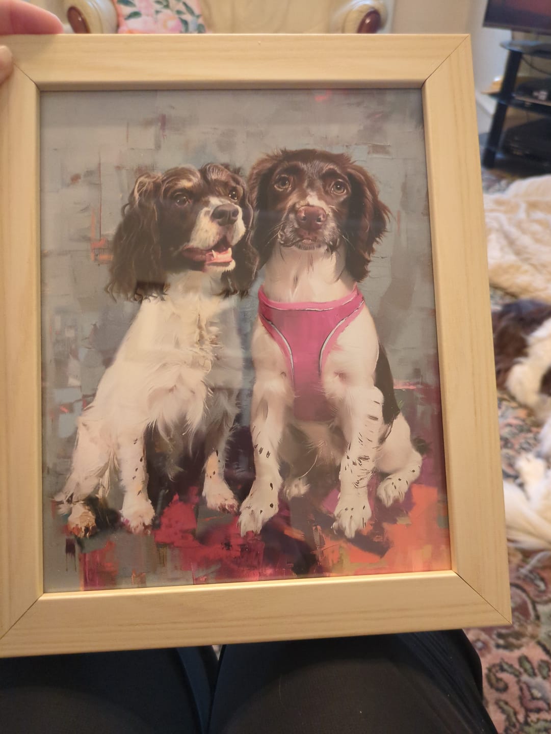 Customer photo review of Oil Masterpiece - Custom Pet Portrait