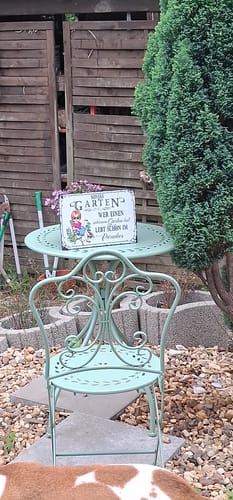 Customer photo review of Personalisiertes Gartenschild mit Namen Anpassbar