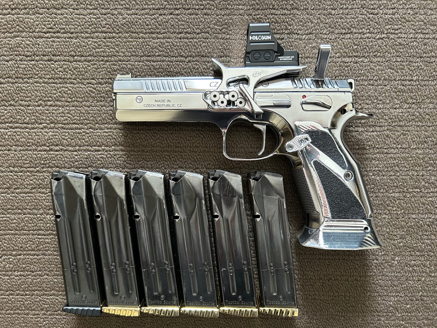 Customer photo review of CZ Tactical Sport Brass Magazine Base Pad