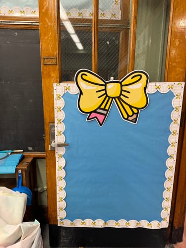Customer photo review of Study Hall Pencil Bows Bulletin Board Border | School Days