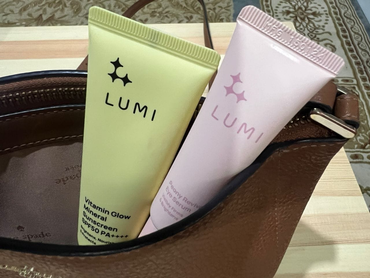 Customer photo review of Vitamin Glow Mineral Sunscreen