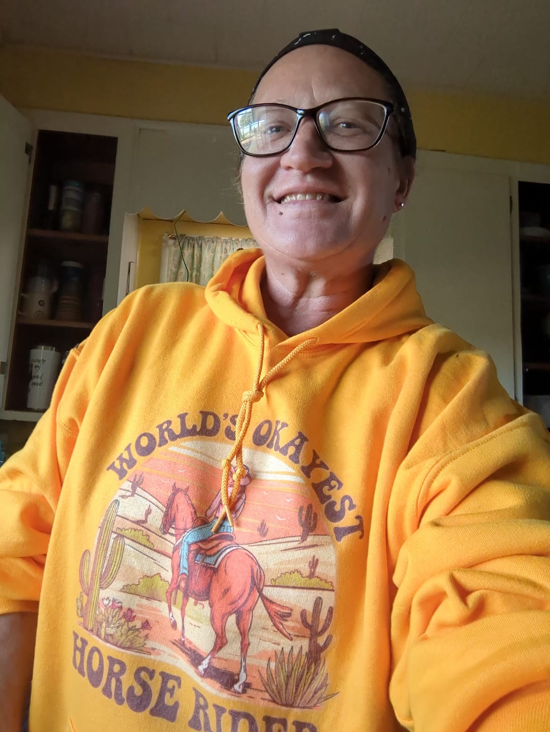 Customer photo review of Okayest Horse Rider Hoodie