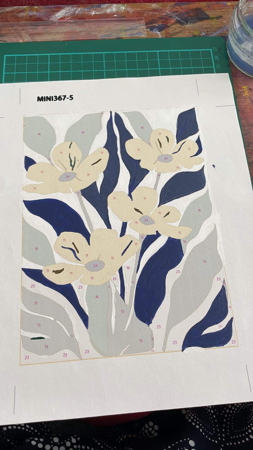 Customer photo review of 6 Mini Paintings - Gorgeous Flower Set