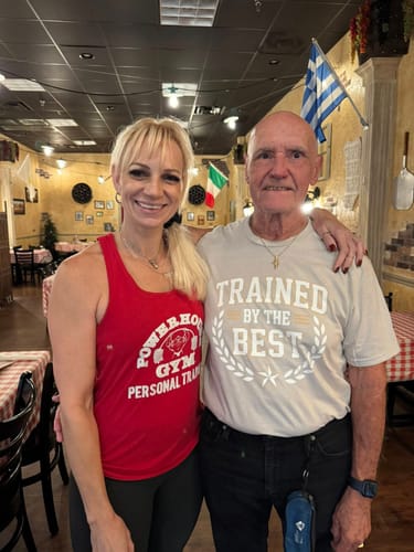 Customer photo review of Trained By The Best T-Shirt