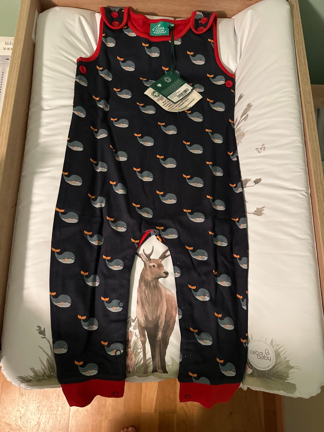 Customer photo review of Whale Song Everyday Dungarees