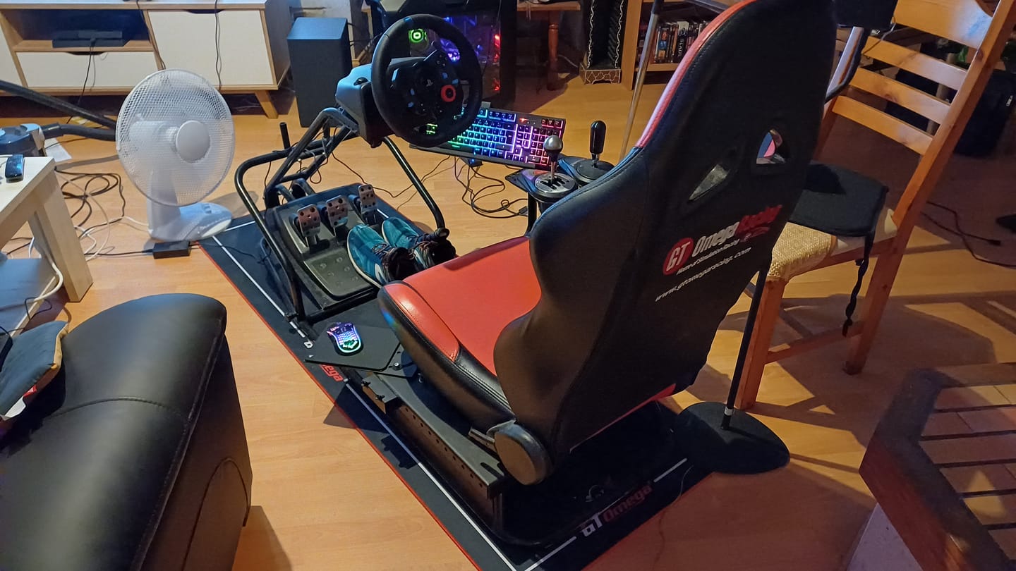 Customer photo review of Simulator Floor Mat