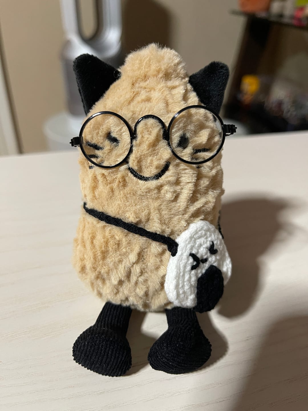 Customer photo review of Crochet Onigiri Bag for Jellycat Amuseables – Plush Accessory, Mini Shoulder Bag