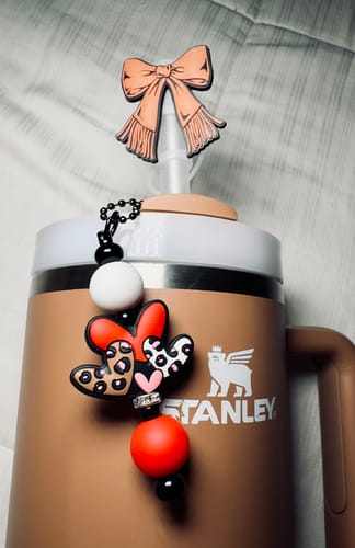 Customer photo review of CHEETAH HEARTS Charm - Tumbler Handle Charm
