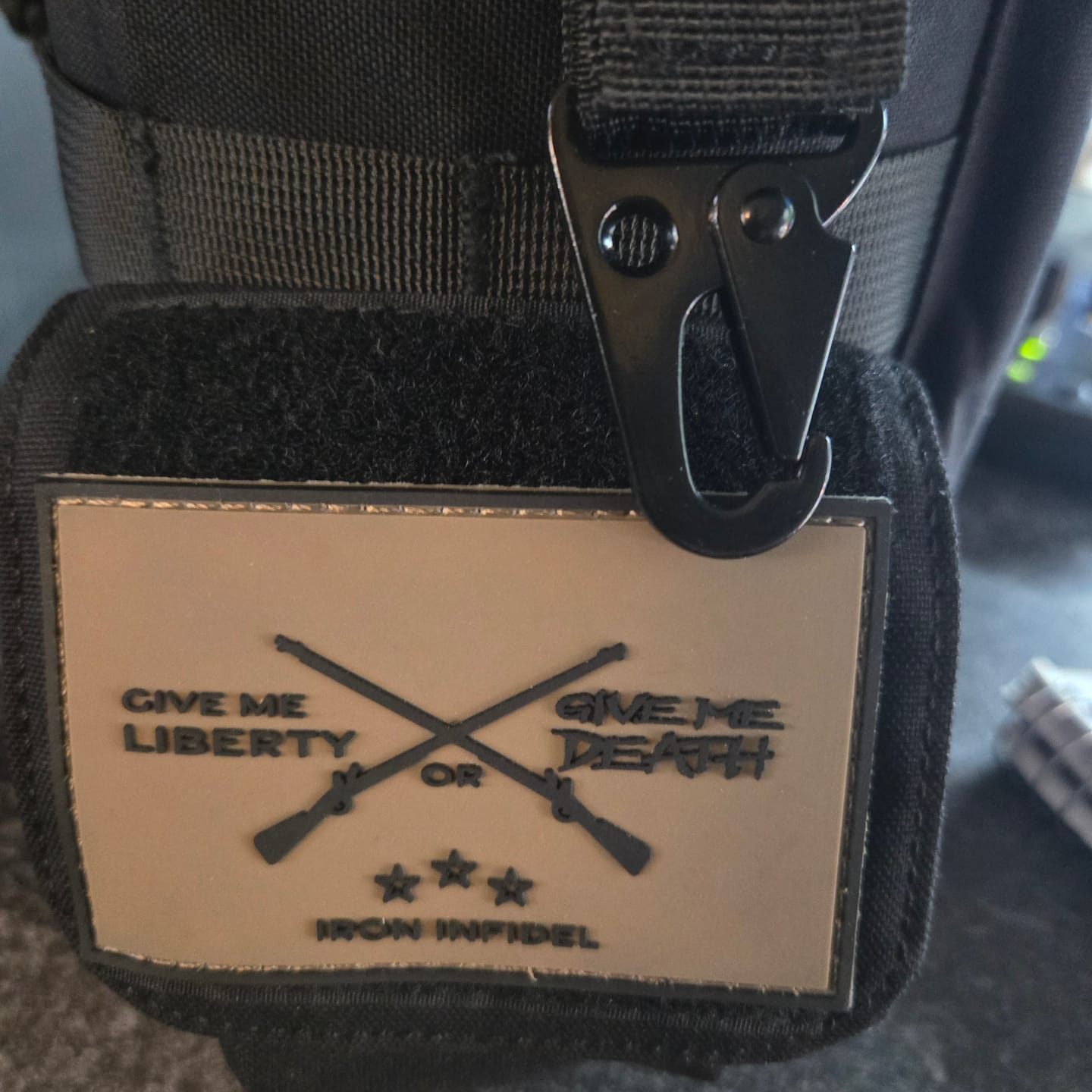 Customer photo review of Morale Patches