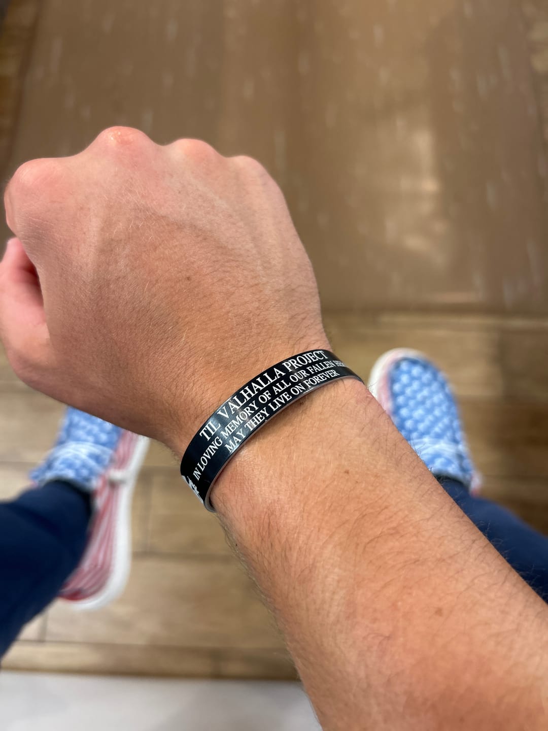 Customer photo review of Honor Our Fallen Heroes Memorial Bracelet
