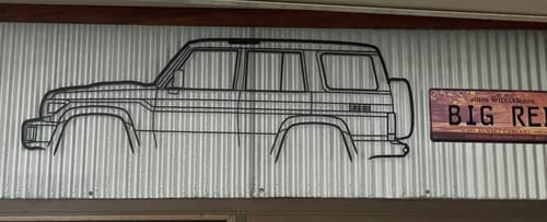 Customer photo review of Toyota Land Cruiser FJ80 Metal Wall Art