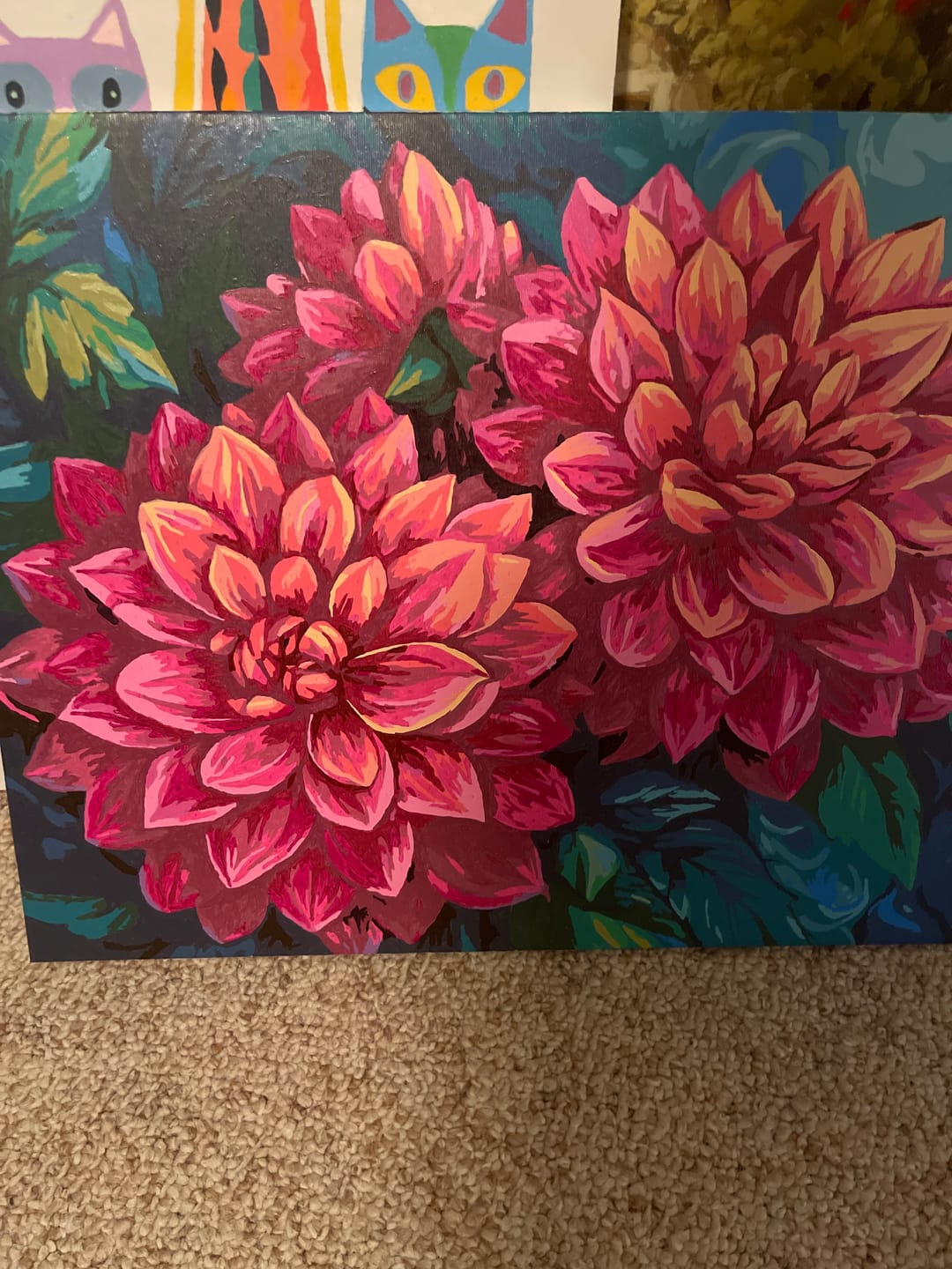 Customer photo review of Scarlet Dahlias