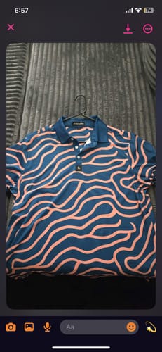 Customer photo review of Groovin - Navy/Peach