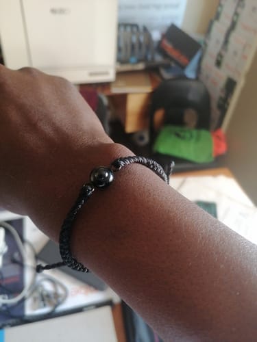 Customer photo review of Custom Photo Bracelet
