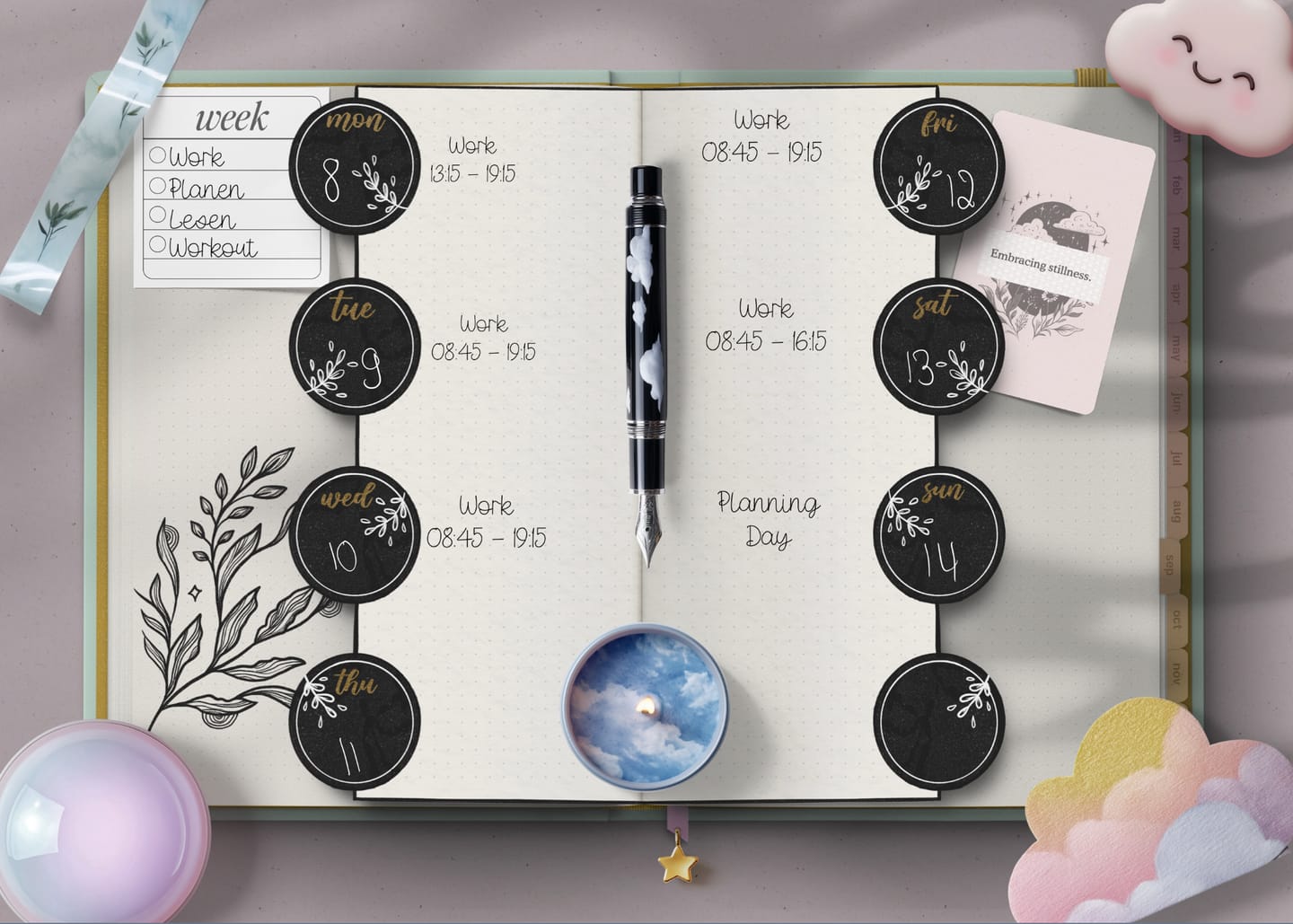 Customer photo review of Digital Bullet Journal - Petal Path