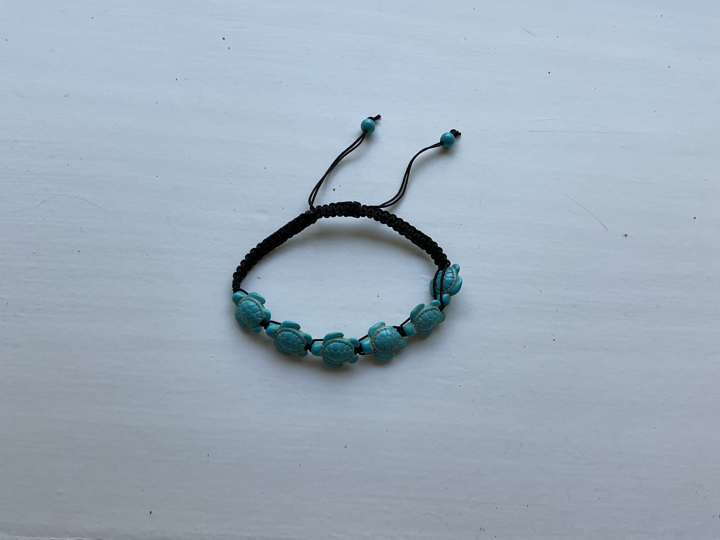Customer photo review of Turquoise Turtles Bracelet
