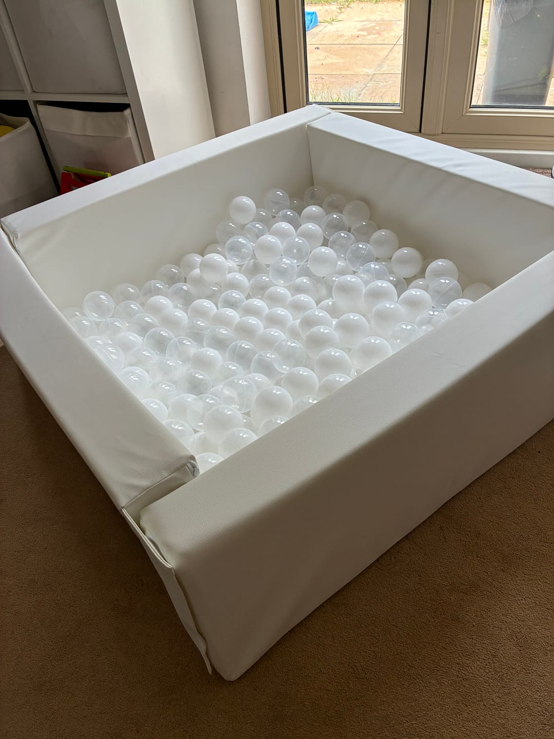 Customer photo review of Eco Leather Square Ball Pool - White