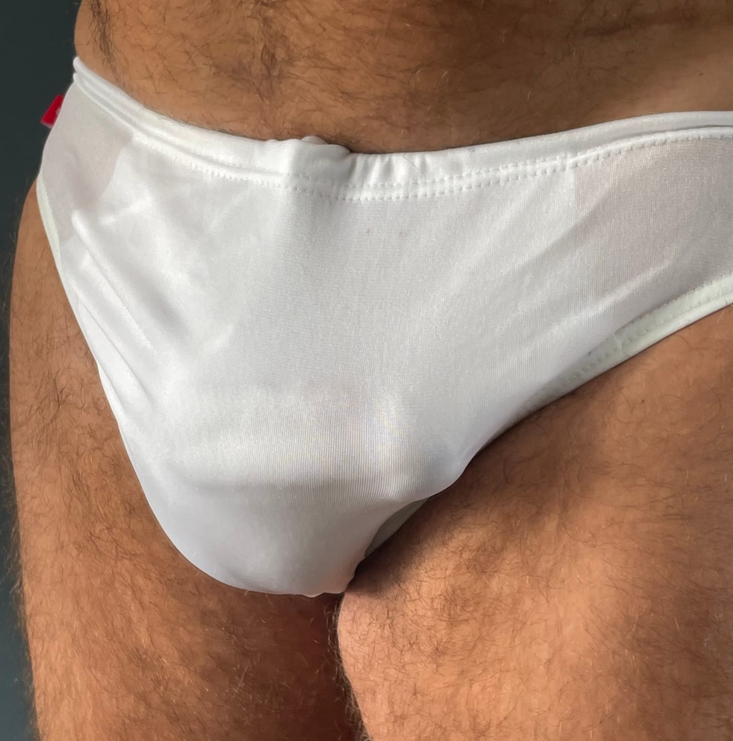 Customer photo review of Men Sexy Pouch Solid Bikini Swim Briefs