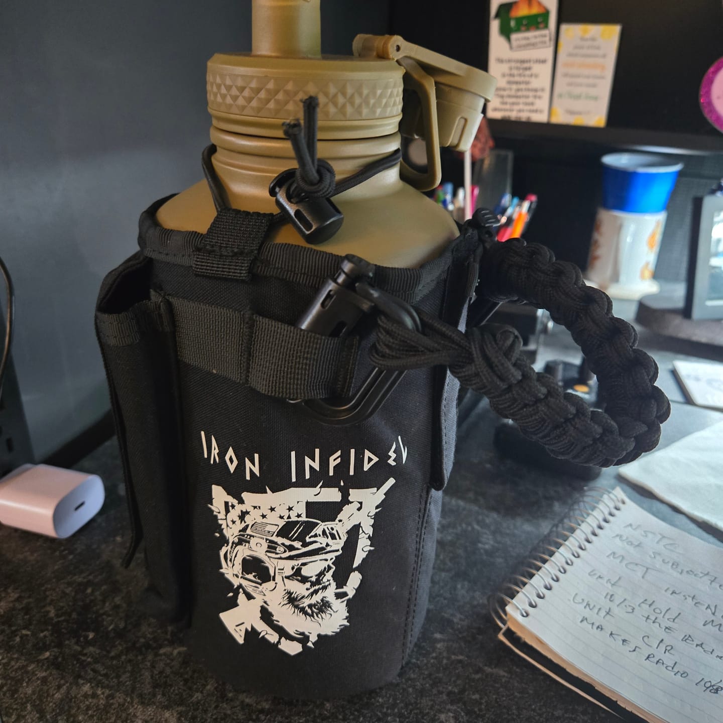 Customer photo review of Battle Bottle Sleeves - 64oz