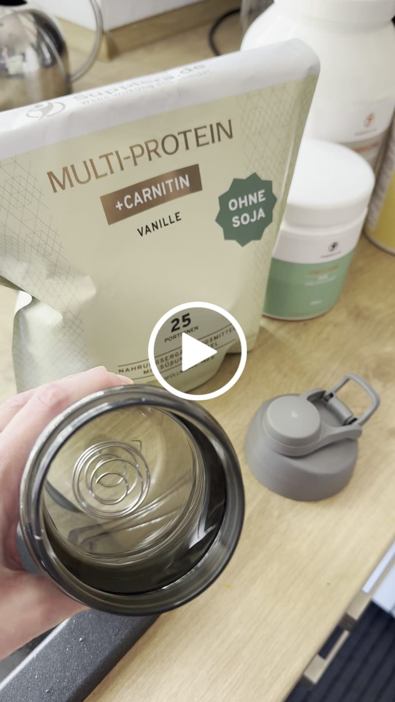 Customer video review of Multi-Protein (ohne Soja) mit Vanille-Geschmack