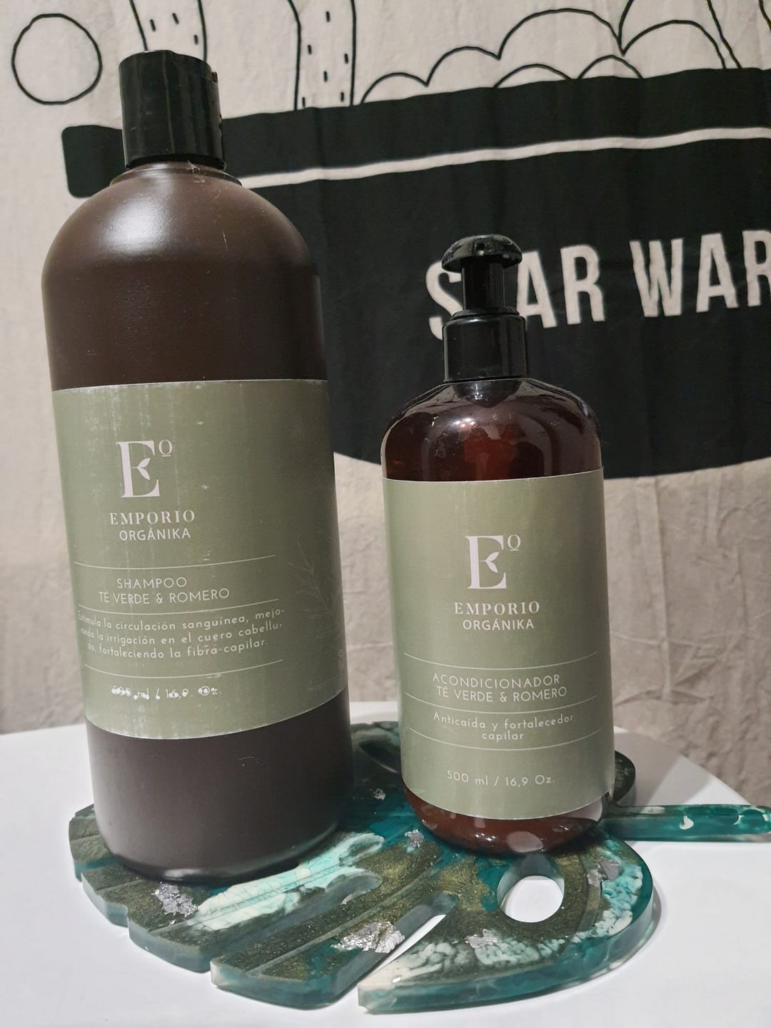 Customer photo review of SHAMPOO ANTICAÍDA FORTALECEDOR TÉ VERDE & ROMERO
