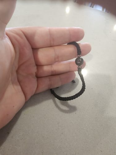 Customer photo review of Custom Photo Bracelet