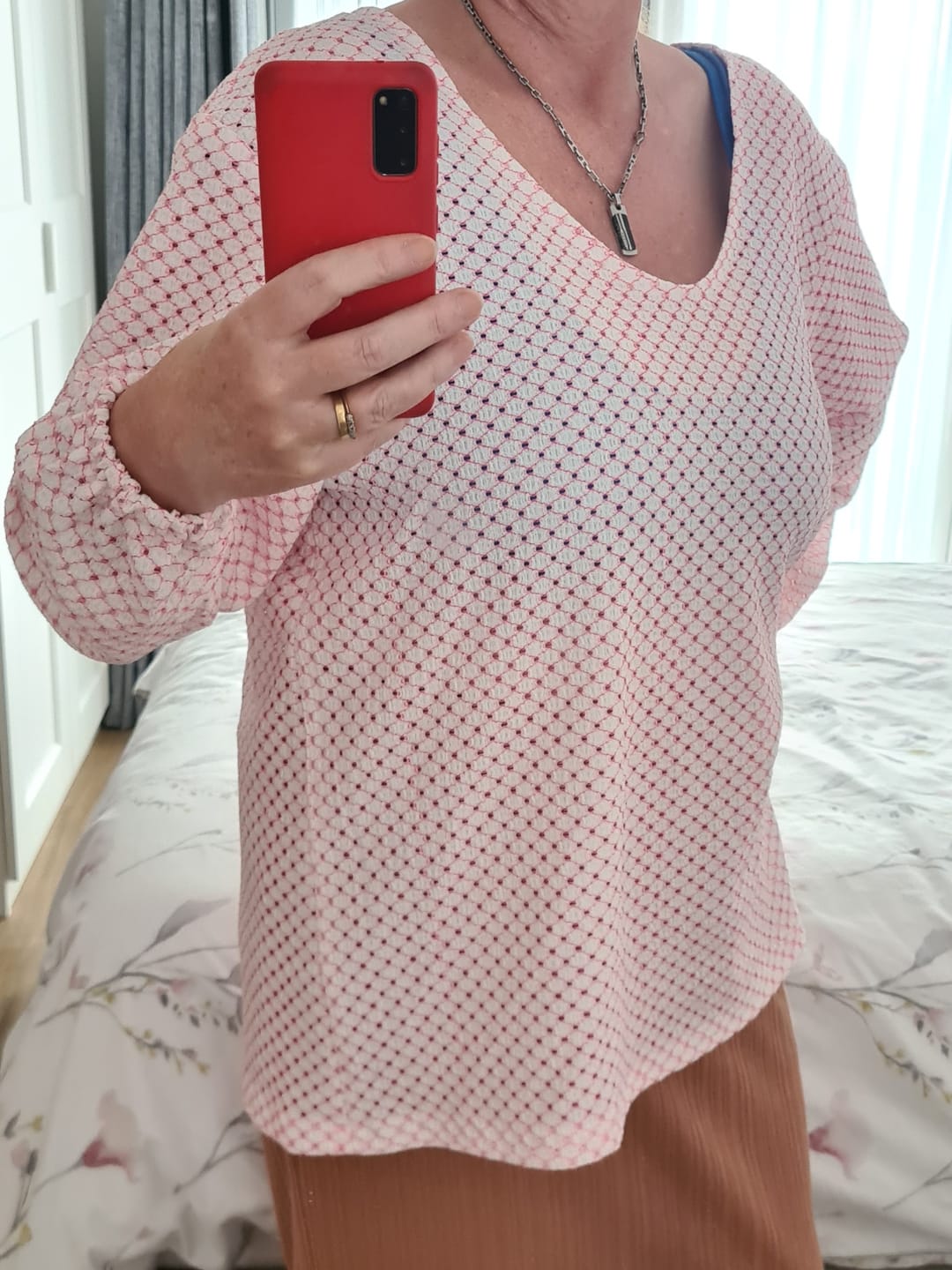 Customer photo review of Airy Prism Knitted Fabric